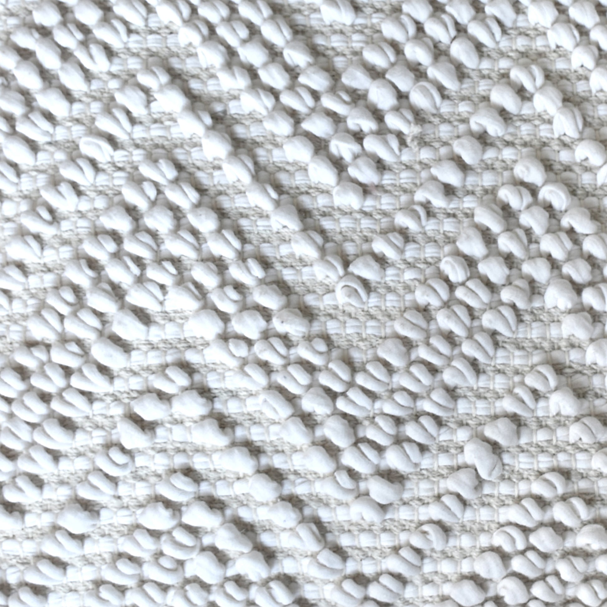 Pedro Pillow, Cotton Rag, Natural White, Pitloom, All Loop