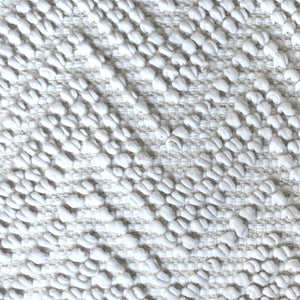 Pedro Pillow, Cotton Rag, Natural White, Pitloom, All Loop