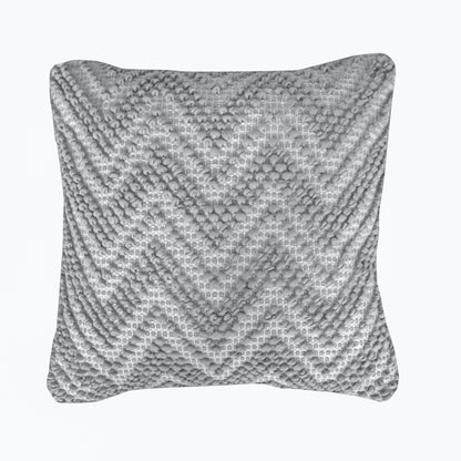 Pedro Pillow, Cotton Rag, Grey, Pitloom, All Loop