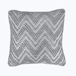 Pedro Pillow, Cotton Rag, Grey, Pitloom, All Loop