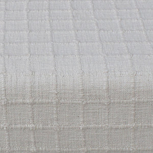 Perret Bench, Polyester, Cotton, Natural White, Hand woven, Flat Weave