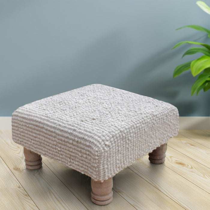 PLOCKTON FOOT STOOL - WOOL