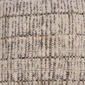 Pokrov Cushion, Cotton Salvage, Jute, Rag, Natural, Natural White, Pitloom, Flat Weave