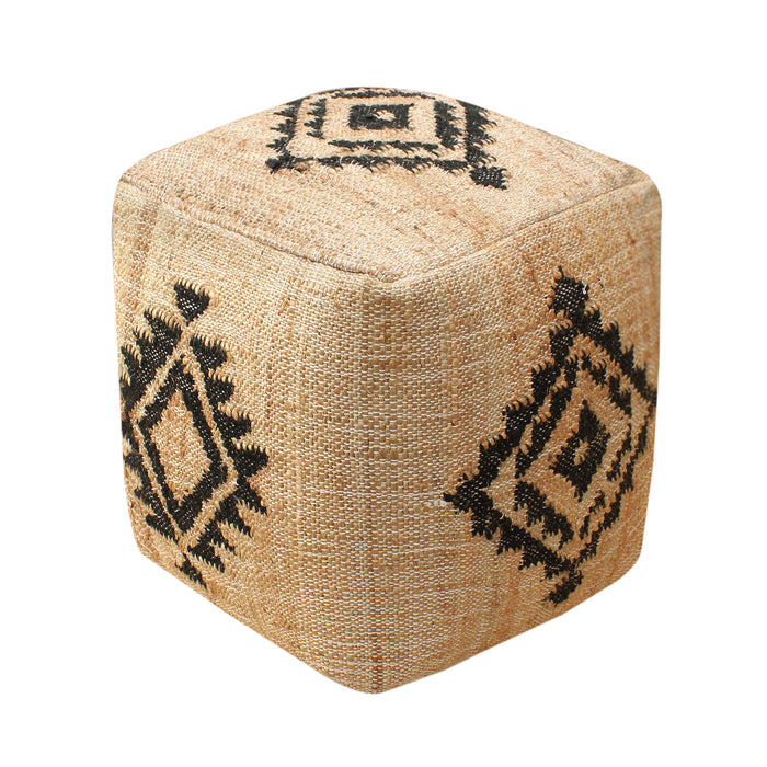 PORTSA POUF - JUTE/ WOOL