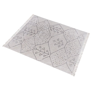 Area Rug, Bedroom Rug, Living Room Rug, Living Area Rug, Indian Rug, Office Carpet, Office Rug, Shop Rug Online, Cotton, Natural White, Charcoal, Bm Fn, All Cut, trible