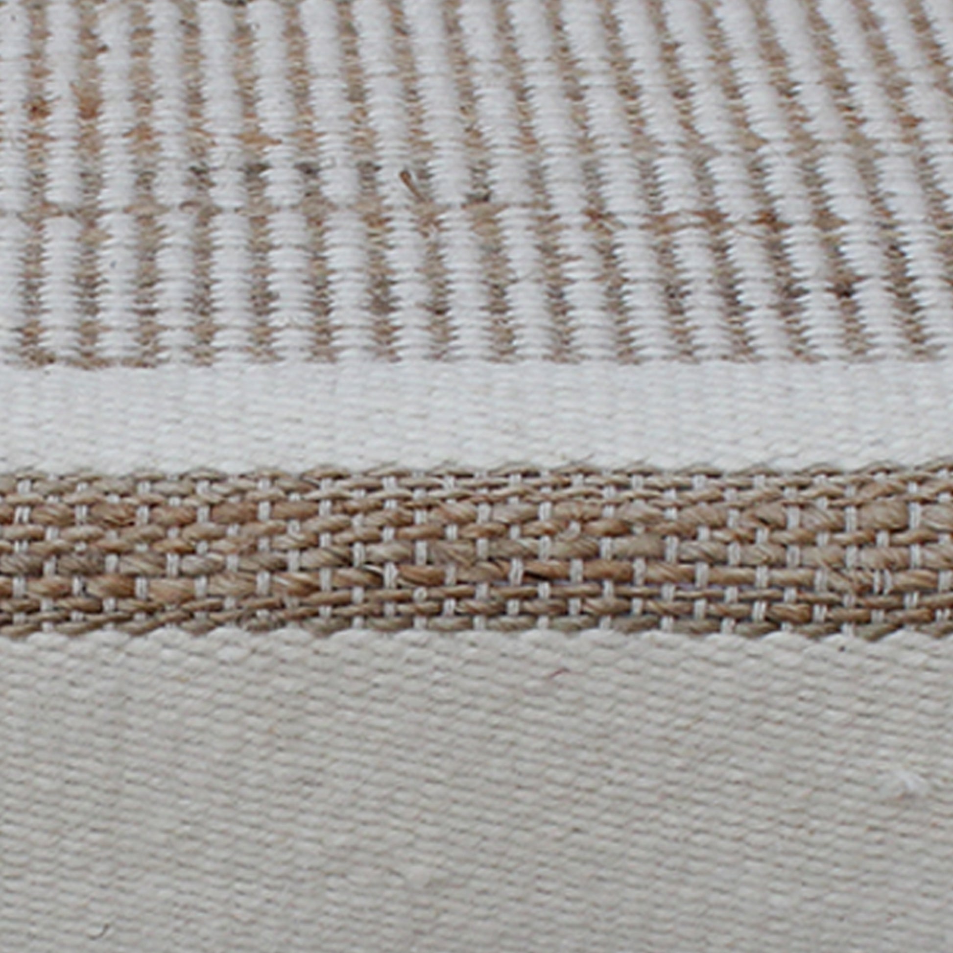 Potsdam Bench, Jute, Wool, Natural, Natural White, Pitloom, Flat Weave