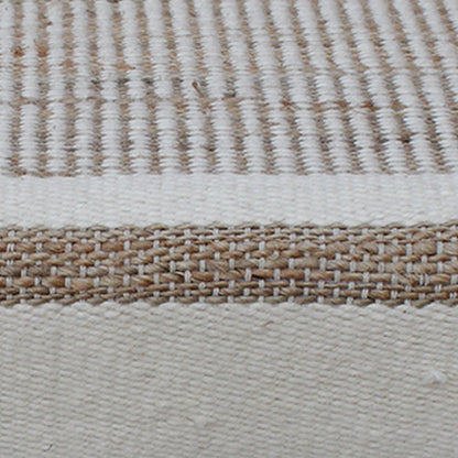 Potsdam Bench, Jute, Wool, Natural, Natural White, Pitloom, Flat Weave