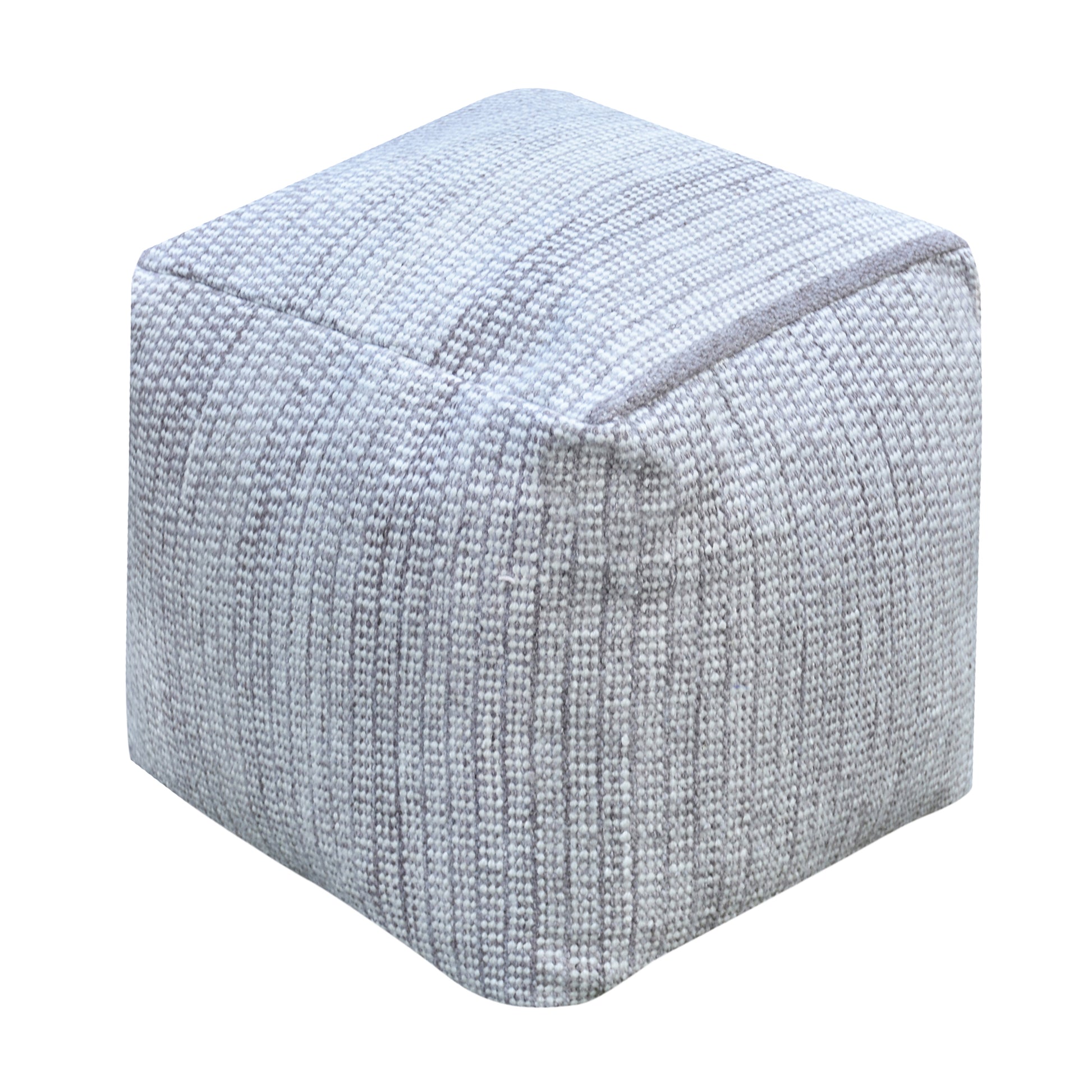 Pumori Pouf, Pet, Natural White,Taupe, Pitloom, Flat Weave 