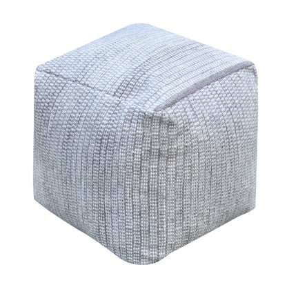 Pumori Pouf, Pet, Natural White,Taupe, Pitloom, Flat Weave 