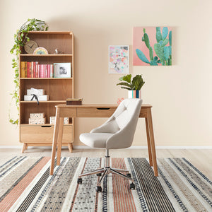 Area Rug, Bedroom Rug, Living Room Rug, Living Area Rug, Indian Rug, Office Carpet, Office Rug, Shop Rug Online, Hemp, Wool, Natural, Multi, Pitloom, All Loop, Stripes