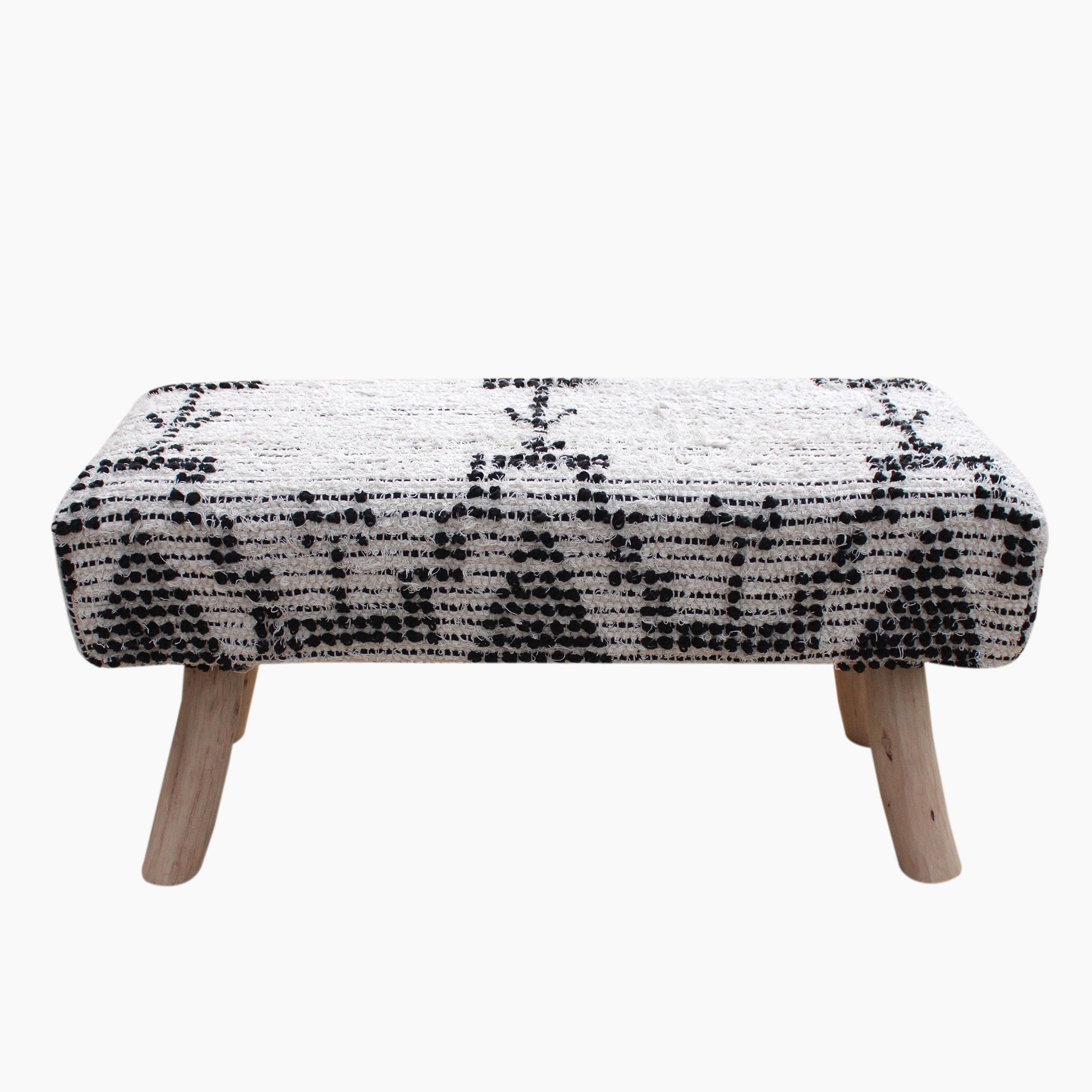 Rampart Bench, Cotton, Natural White, Charcoal, Pitloom, All Loop