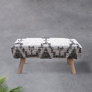 Rampart Bench, Cotton, Natural White, Charcoal, Pitloom, All Loop