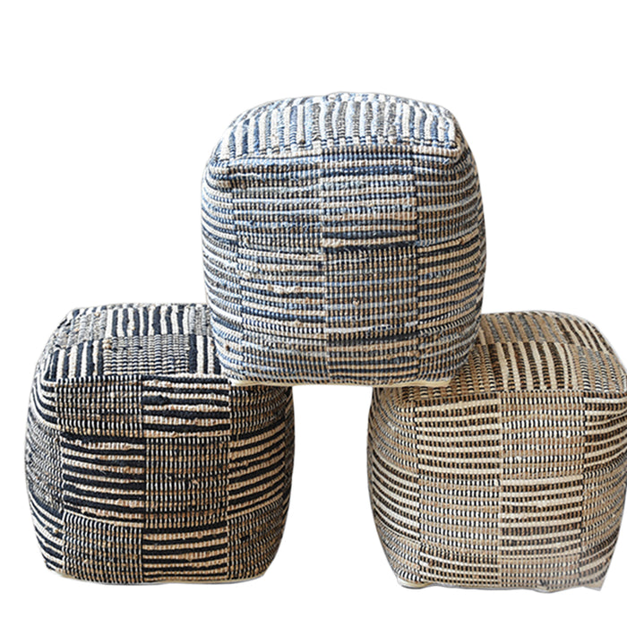 RODEO POUF - HEMP/ RECYCLED COTTON