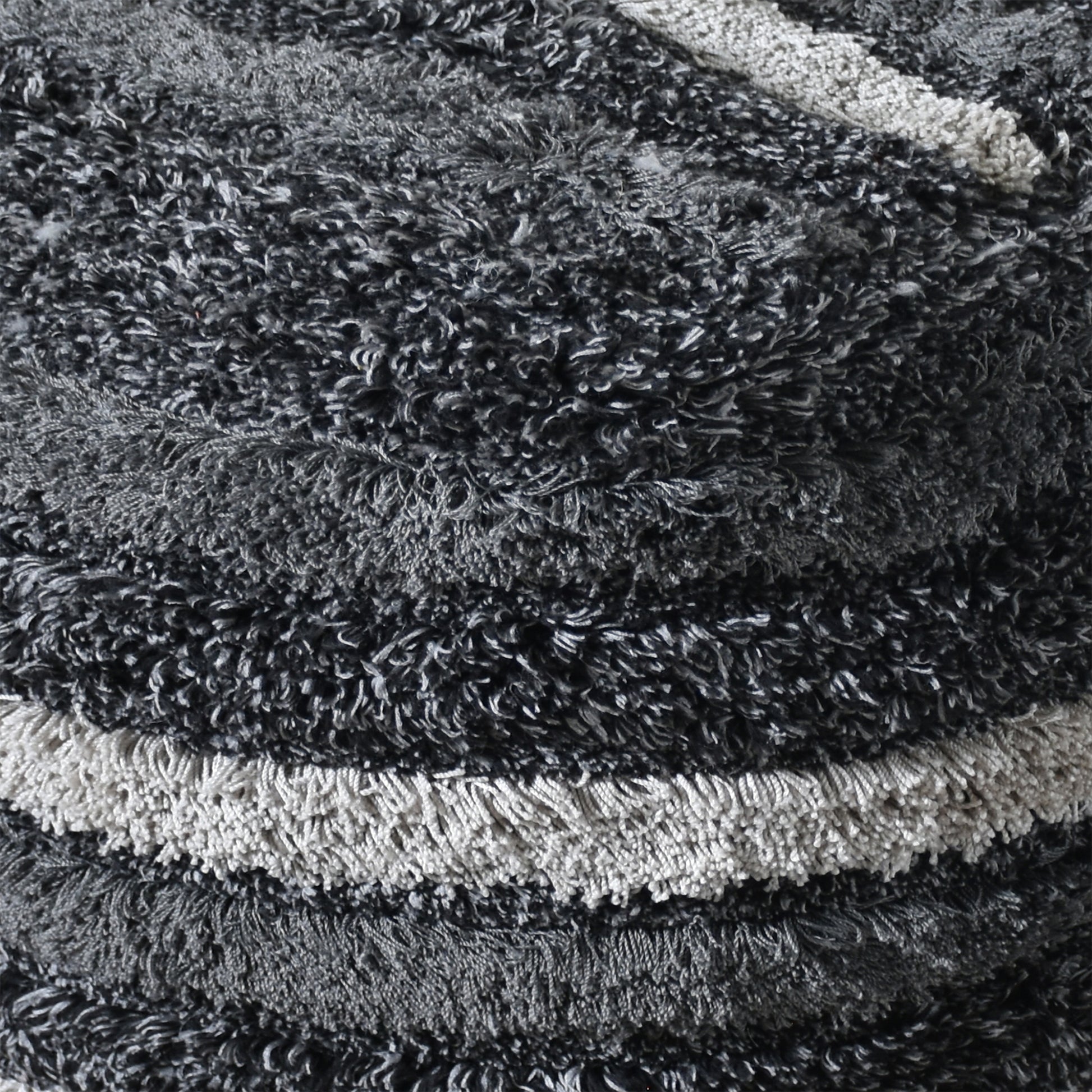 Rogen Pouf, Polyester, Charcoal, Bm Sn, All Cut 
