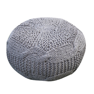 Romagna Pouf, Pet, Taupe, Hm Knitted, Flat Weave 