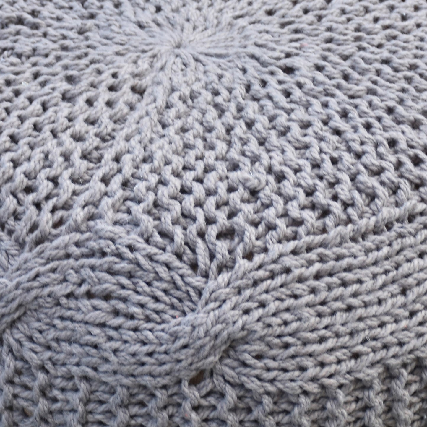 Romagna Pouf, Pet, Taupe, Hm Knitted, Flat Weave 