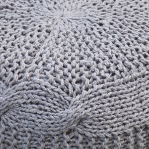 Romagna Pouf, Pet, Taupe, Hm Knitted, Flat Weave 