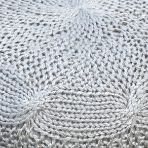 Romagna Pouf, Pet, Grey, Hm Knitted, Flat Weave 