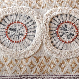 Salween Pillow, Cotton, Printed, Wool, Multi, Pitloom, All Cut