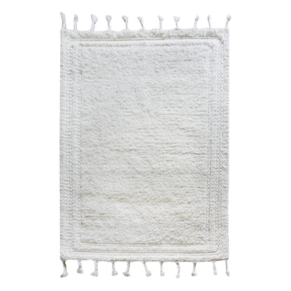 Area Rug, Bedroom Rug, Living Room Rug, Living Area Rug, Indian Rug, Office Carpet, Office Rug, Shop Rug Online, Wool, Natural White, Pitloom, All Cut, Plain 