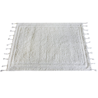 Area Rug, Bedroom Rug, Living Room Rug, Living Area Rug, Indian Rug, Office Carpet, Office Rug, Shop Rug Online, Wool, Natural White, Pitloom, All Cut, Plain 