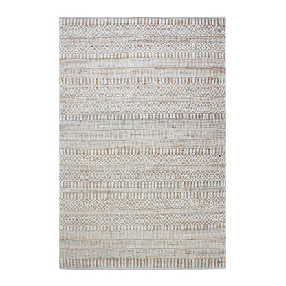 Area Rug, Bedroom Rug, Living Room Rug, Living Area Rug, Indian Rug, Office Carpet, Office Rug, Shop Rug Online, Hemp, Wool, Natural White, Pitloom, Flat Weave, Geometrical