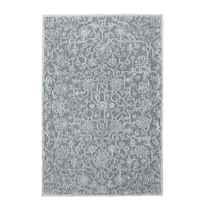 Area Rug, Bedroom Rug, Living Room Rug, Living Area Rug, Indian Rug, Office Carpet, Office Rug, Shop Rug Online, Wool, Grey, Natural White, Hand tufted, All Cut , Traditional