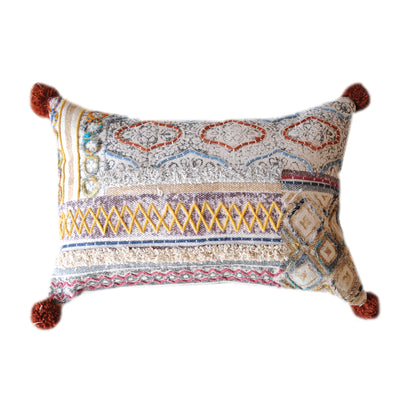 Selmer Pillow, Cotton, Printed, Polyester, Multi, Pitloom, All Cut