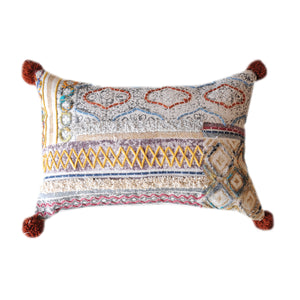 Selmer Pillow, Cotton, Printed, Polyester, Multi, Pitloom, All Cut