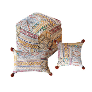 Selmer Pillow, Cotton, Printed, Polyester, Multi, Pitloom, All Cut