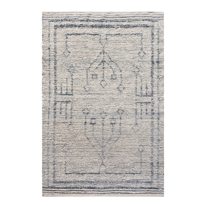 Area Rug, Bedroom Rug, Living Room Rug, Living Area Rug, Indian Rug, Office Carpet, Office Rug, Shop Rug Online, Denim, Cotton Salvage, Natural White, Blue, Pitloom, All Loop, tribale 