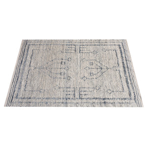 Area Rug, Bedroom Rug, Living Room Rug, Living Area Rug, Indian Rug, Office Carpet, Office Rug, Shop Rug Online, Denim, Cotton Salvage, Natural White, Blue, Pitloom, All Loop, tribale 