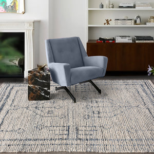 Area Rug, Bedroom Rug, Living Room Rug, Living Area Rug, Indian Rug, Office Carpet, Office Rug, Shop Rug Online, Denim, Cotton Salvage, Natural White, Blue, Pitloom, All Loop, tribale 