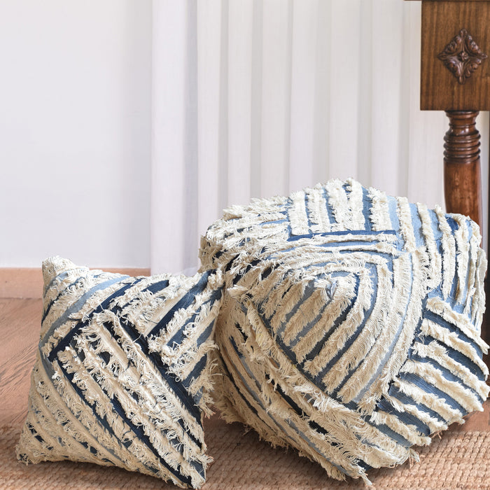 SILMA PILLOW - DENIM/ COTTON