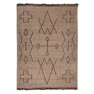 Area Rug, Bedroom Rug, Living Room Rug, Living Area Rug, Indian Rug, Office Carpet, Office Rug, Shop Rug Online, Hemp, Leather, Natural, Brown, Punja, Flat Weave, Traditional