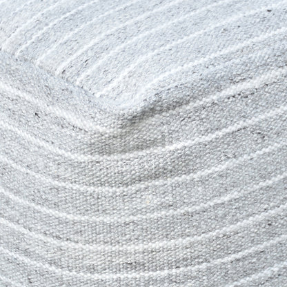 Sion Pouf, Pet, Natural, Pitloom, Flat Weave 
