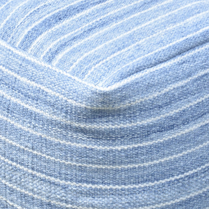 Sion Pouf, Pet, Blue, Pitloom, Flat Weave 