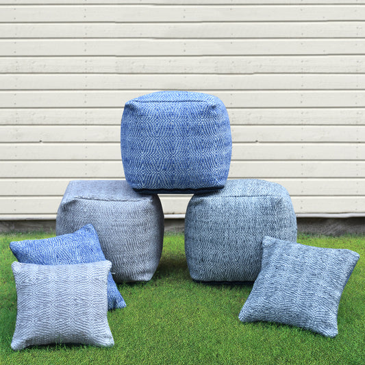 Soweto Pouf, Pet, Pitloom, Flat Weave 