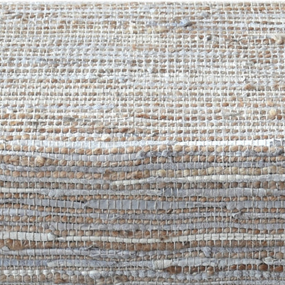 Spica Bench, Hemp, Leather, Natural, Natural White, Pitloom, Flat Weave 