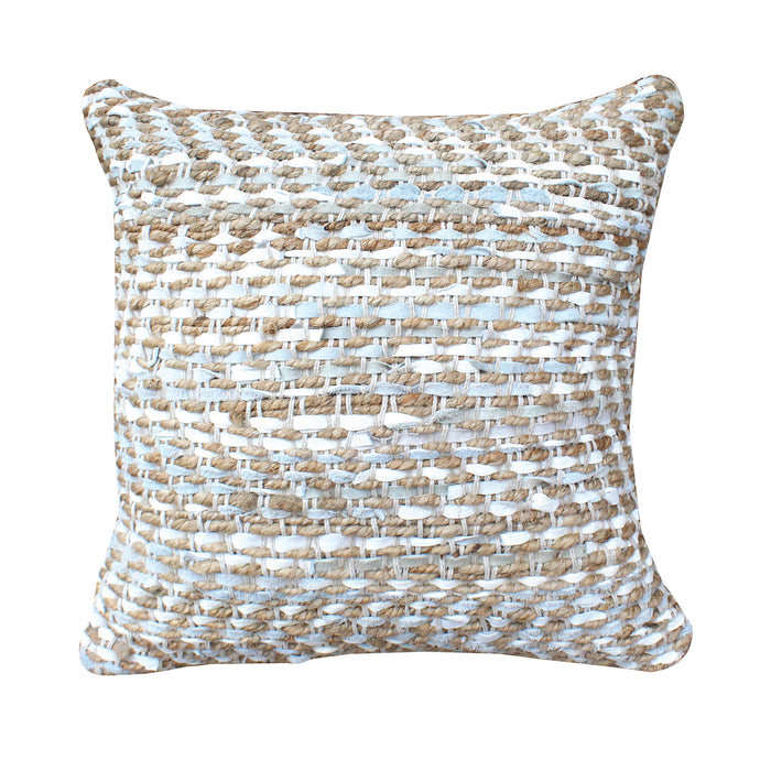 STABLES PILLOW - HEMP/ LEATHER