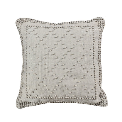 Stubbs Cushion, Micro Fiber, Grey, Pitloom, All Loop