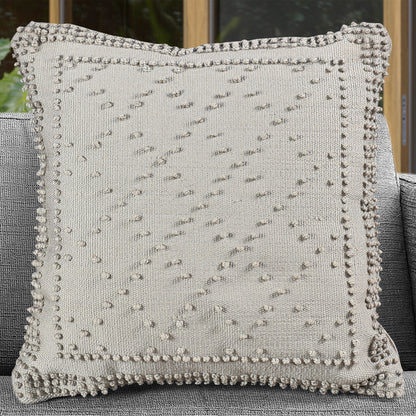 Stubbs Cushion, Micro Fiber, Grey, Pitloom, All Loop
