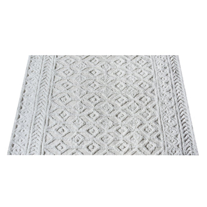 Area Rug, Bedroom Rug, Living Room Rug, Living Area Rug, Indian Rug, Office Carpet, Office Rug, Shop Rug Online, Wool, Cotton, Natural White, Bm Sn, All Cut, Diamond