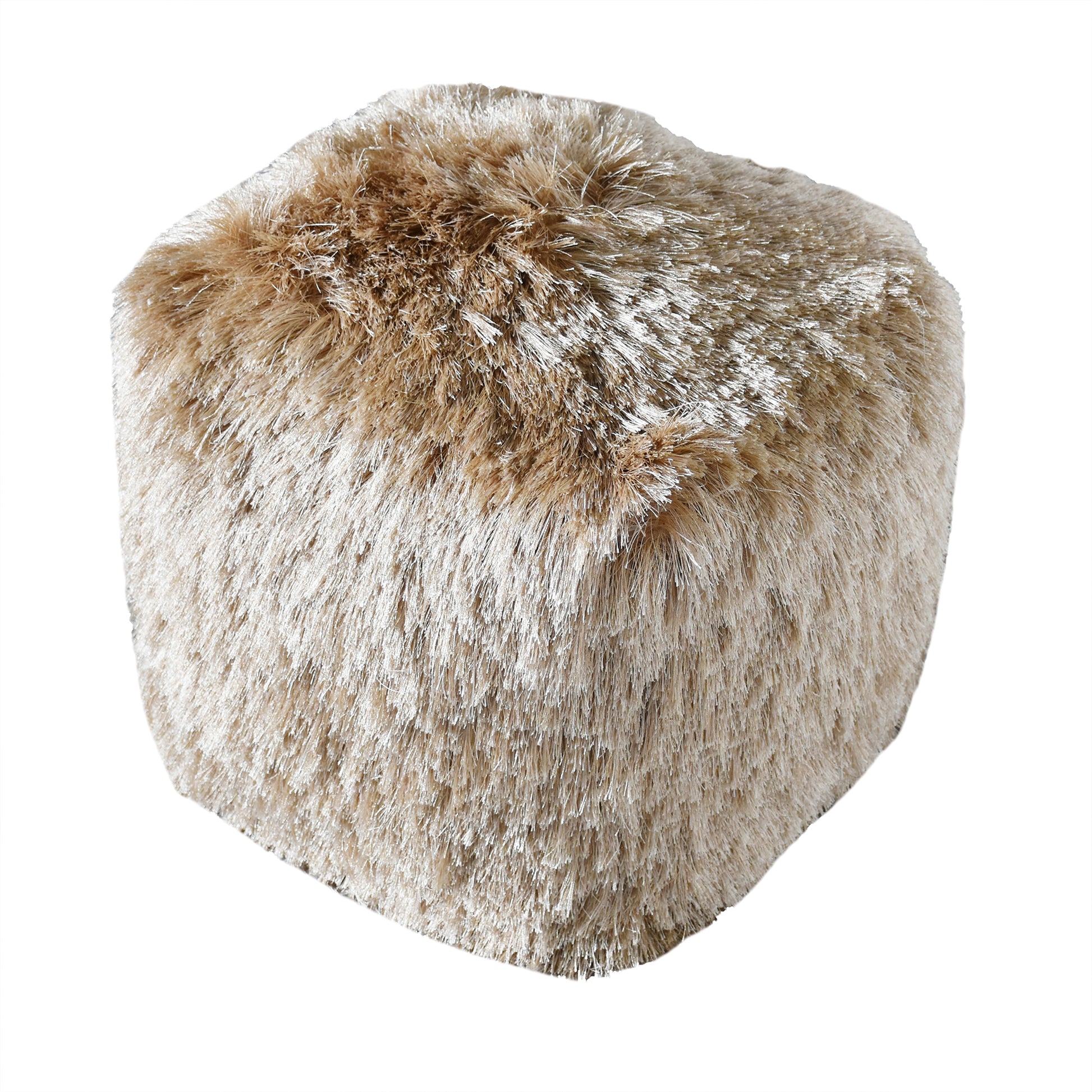 Teton Pouf, Polyester, Beige, Bm Sn, All Cut 
