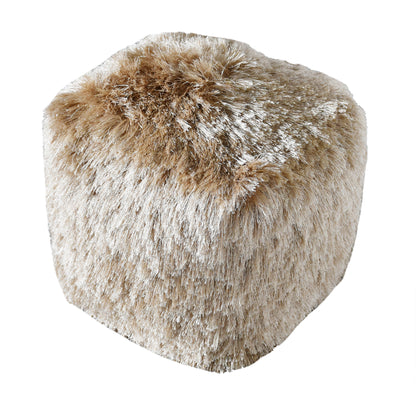 Teton Pouf, Polyester, Beige, Bm Sn, All Cut 