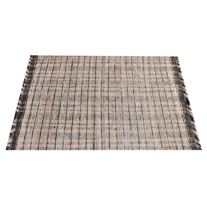 Area Rug, Bedroom Rug, Living Room Rug, Living Area Rug, Indian Rug, Office Carpet, Office Rug, Shop Rug Online, Jute, Hand Spun Yarn, Natural, Charcoal, Punja, Flat Weave, textured
