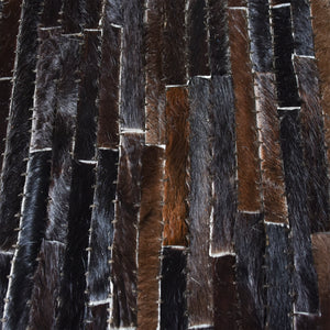 Area Rug, Bedroom Rug, Living Room Rug, Living Area Rug, Indian Rug, Office Carpet, Office Rug, Shop Rug Online, Leather, Dark Brown, Stripes