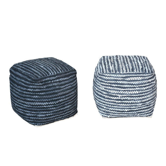 TIERRA POUF - LEATHER