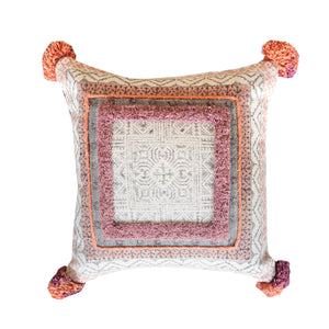Tigris Pillow, Cotton, Printed, Multi, Pitloom, All Cut