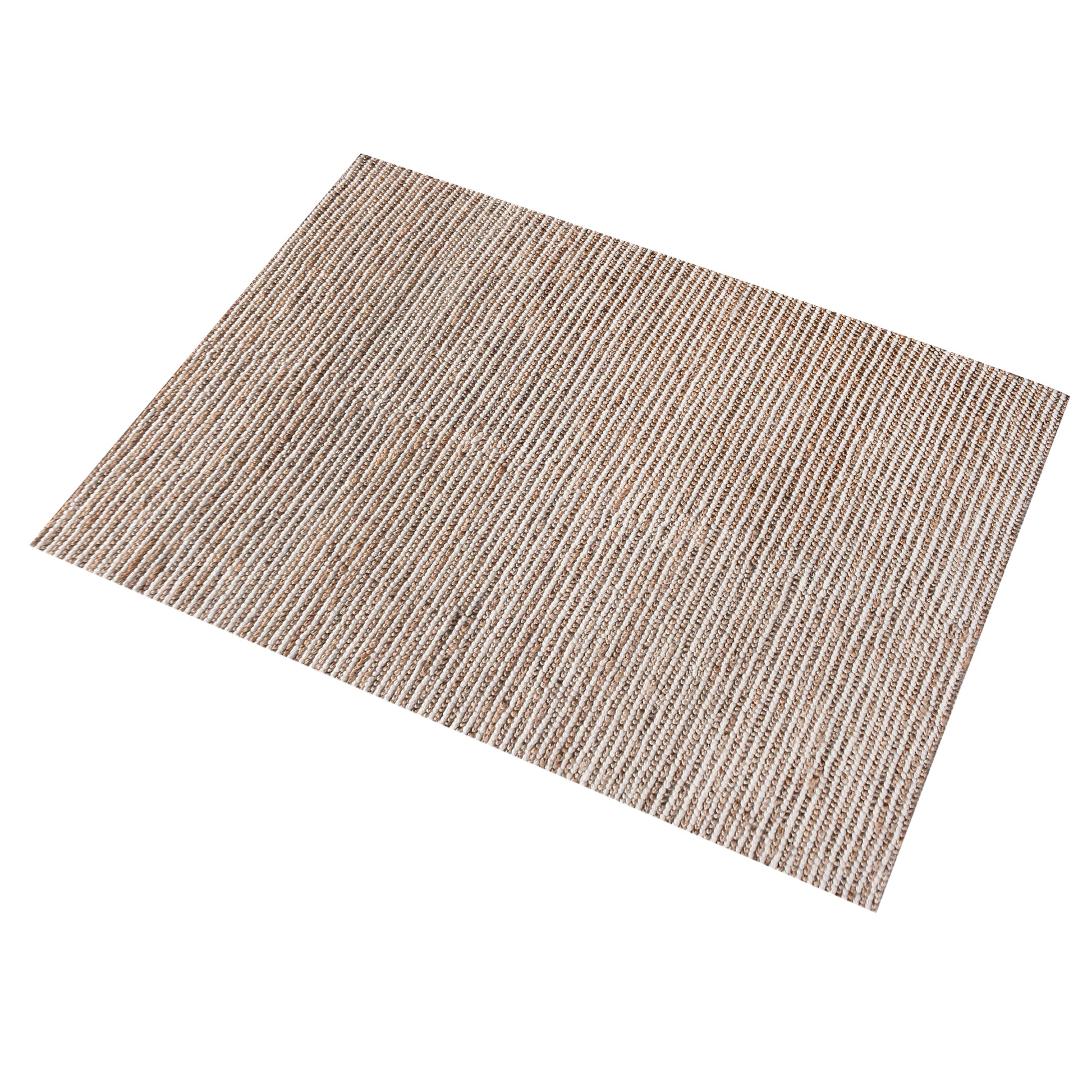 Area Rug, Bedroom Rug, Living Room Rug, Living Area Rug, Indian Rug, Office Carpet, Office Rug, Shop Rug Online, Jute, Wool, Natural, Natural White, Pitloom, All Loop, Strip